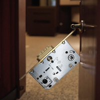 Serrure de porte magnétique silencieuse Yige Factory Direct Golden 9650, corps en acier inoxydable, finition argent poli, durable, pour porte intérieure
