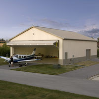 Hangar de Acero de Alta Resistencia para Aviones, Panel Aislante Ignífugo, Almacenamiento de Helicópteros, Certificado CWB