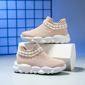 Kids Mesh <b>Slip</b> <b>On</b> <b>Sneakers</b> EVA Sole Comfortable Outdoor Casual Shoes - Product Image 3