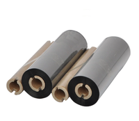 Cinta de Resina Negra para Transferencia Térmica 110x300/110x70, 24 mm, Compatible con Impresoras de Etiquetas Zebra, HP, OKI, Konica Minolta