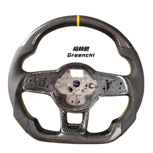 Volant en fibre de carbone amélioré pour Volkswagen <span class=keywords><strong>Golf</strong></span> 7.5 GTI MK7 Polo GTS GTD <span class=keywords><strong>GTE</strong></span> R Passat CC R-Line - Product Image 1