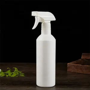 300ml 500ml Luxury Empty PE All Plastic Trigger Spray Bottles For Cleaning Solutions Sanitizing