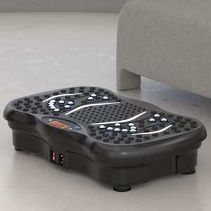 Plataforma Vibratoria AM9007B 53x33x13cm, Equipo de Fitness Vertical Portátil para Cuerpo Completo, Color Negro - Product Image 1