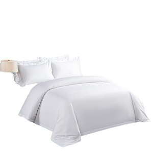 모던 킹 슈퍼 킹 사이즈 4 종 호텔 침구 세트 순면 화이트 플랫 시트 여관 호텔 포함 - Product Image 6