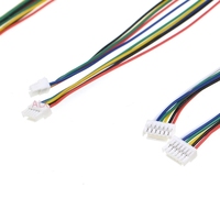 Connecteur mâle Micro JST GH 1.25 2/3/4/5/6/7/8 broches avec câbles 150 mm, connecteur unique 28AWG 1.25MM 2P/3P/4P/5P