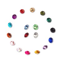 3mm à 10mm Luxury Round Pointback Plastic Rhinestones Hot Diy Clothes Dress Costume Decocrative clear Acrylic Crystal Diamond