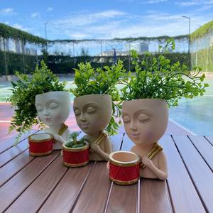 Высокое качество, сочные горшки, декоративные украшения для дерева, Липо для игры на барабанах, комнатные поделки, упакованные в картонную коробку - Product Image 1