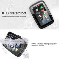 Navigateur GPS portable pour moto avec écran tactile IPS de 5 pouces, Android, étanche IP6X7, sans fil, Android Auto, USB, CarPlay, stéréo, 1 an