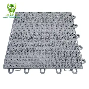 China Factory Price Supply Anti-slip Vinyl Flooring Interlocking Tiles Using for Badminton Court Ground Covering in low cost