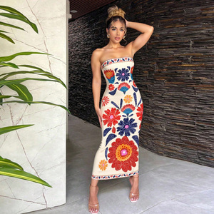 Ropa de Mujer, Verano 2026, Nuevo Vestido con Tirantes Estampado, Estilo Vacacional, Elegante y Moderno - Product Image 4
