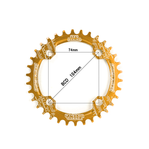 104 BCD 36/38T Round Shape Narrow Wide Bicycle Chainwheel for MTB Road Bike Crankset <strong>Single</strong> <strong>Speed</strong> Disc Bicycle <strong>ChainRing</strong> - Product Image 3