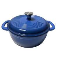 Cocotte en fonte émaillée antiadhésive, compatible gaz et induction, pour cuisson au four