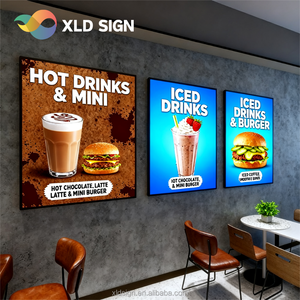 Tùy chỉnh Led Poster khung Backlit Movie Poster khung treo tường sáng siêu-mỏng Led khung hình cho nhà hàng menu cửa hàng - Product Image 4