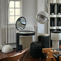 Table de toilette pliable haut de gamme de luxe léger, armoire à bijoux tout-en-un, mobilier compact pour chambre à coucher