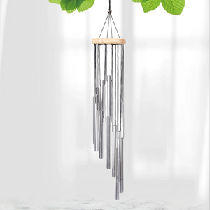 Nouveau design 12 tuyaux multicolore cloche à vent rotatif carillon éolien scénique balcon extérieur <span class=keywords><strong>jardin</strong></span> Relax humeur carillon éolien - Product Image 6