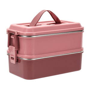 Stainless Steel Lunch Box New Hot Stainless Steel Lunch Box Bento For Adults And Kids Leakproof With Cover 1400 ML MultiLayer Food Container Portable Box