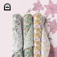 Tissu en coton floral Topoints pour robes, impression numérique, motifs personnalisés AAB