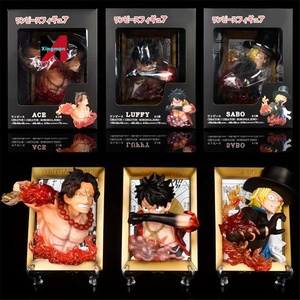 หนึ่งชิ้น GK คุณภาพการตกแต่งกรอบรูป <span class=keywords><strong>luffy</strong></span> Ace Saab หนึ่งชิ้นจี้โมเดลฟิกเกอร์ - Product Image 2
