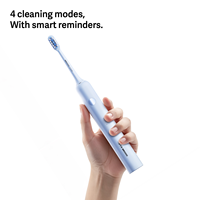 Brosse à dents électrique sonique intelligente 4 modes, étanche IPX7, à poils doux et arrondis, nouveau design 2026, pour l'hygiène buccale quotidienne des adultes à domicile