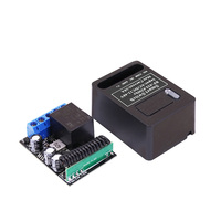 Récepteur sans fil RF 433 MHz 1 canal 10A AC/DC 12-48V avec relais pour télécommande à code fixe et code d'apprentissage