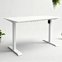 Cadre de bureau assis-debout réglable en hauteur électrique motorisé moderne de haute qualité, ergonomique, extensible, pieds en métal, fer, 60 kg