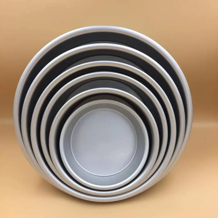Bandeja redonda de aluminio para hornear pasteles, 4, 5, 6, 7, 8, 9, 10, 11 y 12 pulgadas