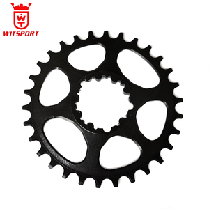 Plateau de pédalier VTT simple 32-38T 104 BCD en aluminium usiné CNC poli/anodisé pour <span class=keywords><strong>SRAM</strong></span> 9-11 vitesses à pignon fixe - Product Image 3