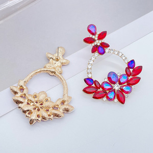 Pendientes Colgantes de Cristal con Flores Bohemias, Pendientes de Cristal de Colores para <span class=keywords><strong>Mujer</strong></span>, Joyería Vintage - Product Image 3