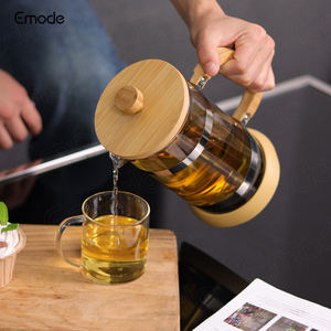 Cafetière à piston <span class=keywords><strong>en</strong></span> bambou écologique OEM avec filtre <span class=keywords><strong>en</strong></span> acier inoxydable multicouche - Product Image 4