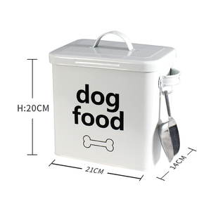 Evcil hayvan yem kabı köpek bakımı ve gıda depolama teneke kutu kapaklı ve servis <span class=keywords><strong>Scoop</strong></span> dahil - Product Image 2