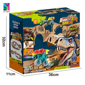 SY TOYS Nuevo Diseño <span class=keywords><strong>de</strong></span> Juguete <span class=keywords><strong>de</strong></span> Pista <span class=keywords><strong>de</strong></span> Dinosaurios <span class=keywords><strong>de</strong></span> Plástico para Niños, Funciona con Batería, Ladrillos <span class=keywords><strong>de</strong></span> Dibujo y Pintura DIY, Juego <span class=keywords><strong>de</strong></span> Camiones <span class=keywords><strong>de</strong></span> Riel, Juguetes <span class=keywords><strong>de</strong></span> Ferrocarril - Product Image 6