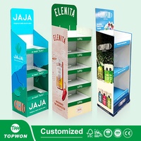 Présentoir de Sol en Carton POP Personnalisé pour Supermarché, Étagère de Vente au Détail, Support de Présentation de Produits en Carton