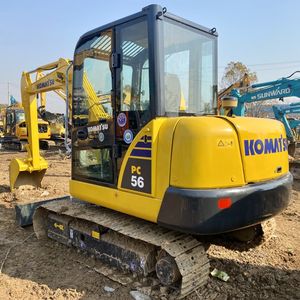 Komatsu รถขุด PC56มือสองพร้อมใบมีด5.6ton ไฮดรอลิคตีนตะขาบรถแบคโฮขุดเครื่องยนต์ประสิทธิภาพสูงและกระปุกเกียร์ - Product Image 5