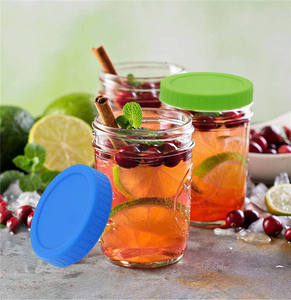 YONGLI barattolo di vetro da 3.4 pollici con coperchi coperchio in plastica a bocca larga in alluminio per barattoli kerr - Product Image 5