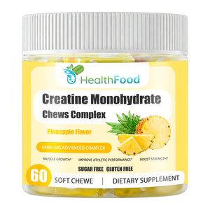 Gomitas Masticables de Creatina Monohidrato HealthFood, Complejo de Gomitas Blandas, Mejora el Rendimiento Atlético y el Crecimiento Muscular, Suplemento Dietético - Product Image 1