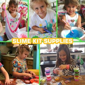126 Pcs DIY <strong>Slime</strong> Making Kit for Girls Boys Birthday <strong>Idea</strong> for Kids Ultimate <strong>Slime</strong> Supplies Funny Toys for Kids - Product Image 6