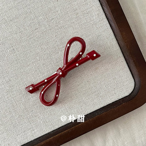 סיכות שיער אדומות לנשים בסיטונאות, קליפסים חמודים בצורת פפיון, אביזרים חדשים ומתוקים לילדים - Product Image 6