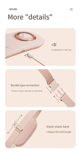 Masaje portátil Período menstrual Alivio del dolor Almohadilla de calefacción de grafeno Masajeador Almohadilla de alivio menstrual - Product Image 5