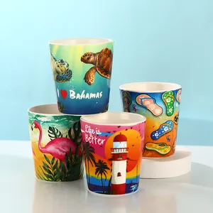 Caneca de café de cerâmica de sublimação branca caneca de café de cerâmica personalizada 2oz copo de leite por atacado