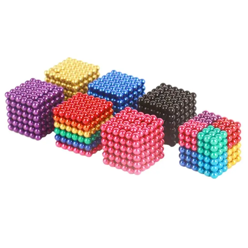 25 ans de fabricant boules de jouets magnétiques colorées en néodyme Buckyball Fidget Toys en stock