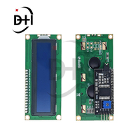 LCD1602 1602 módulo LCD azul/amarillo verde Pantalla 16x2 caracteres pantalla LCD PCF8574T PCF8574 IIC I2C interfaz 5V para Arduino