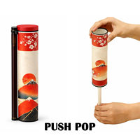 Conteneur de sushi biodégradable sur mesure, design personnalisé, cylindre en plastique, tube à pousser, emballage alimentaire, conteneur de qualité alimentaire