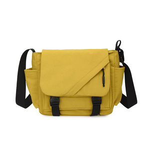OEM Men's Waterproof <b>Canvas</b> Messenger Crossbody Shoulder Sling <b>Bag</b> with Zipper Closure <b>Large</b> Size for Daily Travel - Product Image 3