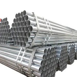 Galvanizli boru karbon A36 bs1387 2 inç sıcak daldırma galvanizli çelik yuvarlak boru metal ASTM A123