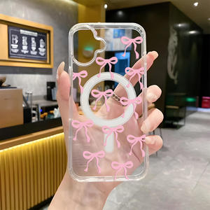 Coque de téléphone Ins Style haut de gamme en acrylique magnétique transparent Coque de téléphone adaptée à Apple 16pm pour iPhone 16e - Product Image 5