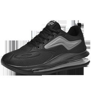 Chaussures <span class=keywords><strong>de</strong></span> course décontractées pour hommes respirantes à coussin d'air Automne 2024 Blanc Gris <span class=keywords><strong>Noir</strong></span> Taille 46 Chaussures en maille pour hommes - Product Image 6