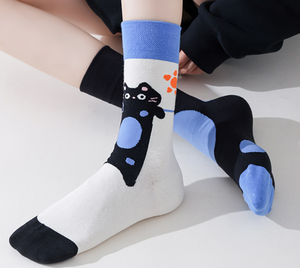 <span class=keywords><strong>Calcetines</strong></span> Asimétricos 2026 AB, de Algodón Peinado, Diseño Creativo Original, para Parejas, Modernos, con Personalidad, Par de <span class=keywords><strong>Calcetines</strong></span> Únicos, Venta al Por Mayor - Product Image 3