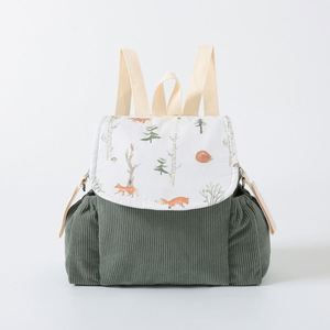 Mochila Infantil de Pana Ligera, Estilo Casual, con Nombre Bordado a Mano, Personalizada, para Jardín de Niños y Escuela - Product Image 5