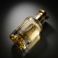 Botol Parfum Kaca Silinder Transparan Mewah 30ml 50ml 100ml Botol Semprot Kosong Custom dengan Tutup Semprotan Kabut Halus Kemasan
