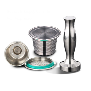 Nouveauté Capsules de café rechargeables en acier inoxydable 3 dosettes Wareset filtre rechargeable Recarregavel accessoires de café - Product Image 1